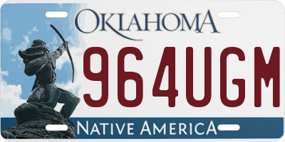OK license plate 964UGM