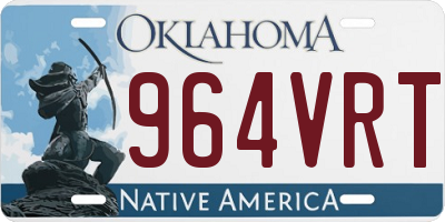OK license plate 964VRT