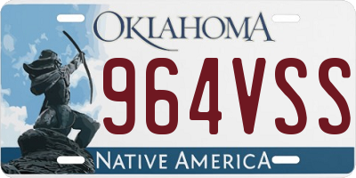 OK license plate 964VSS