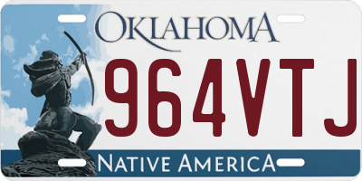 OK license plate 964VTJ