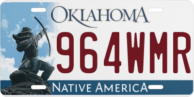 OK license plate 964WMR
