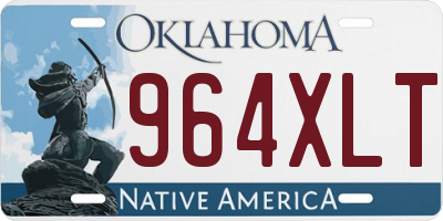 OK license plate 964XLT
