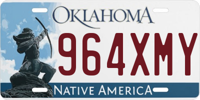 OK license plate 964XMY