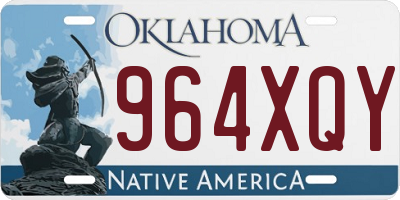 OK license plate 964XQY