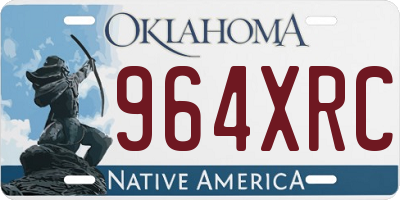 OK license plate 964XRC