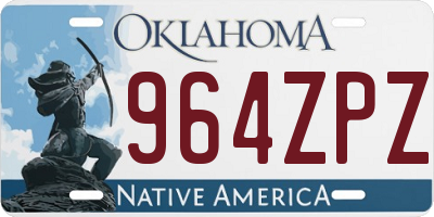 OK license plate 964ZPZ