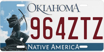 OK license plate 964ZTZ