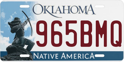 OK license plate 965BMQ