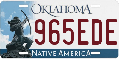OK license plate 965EDE