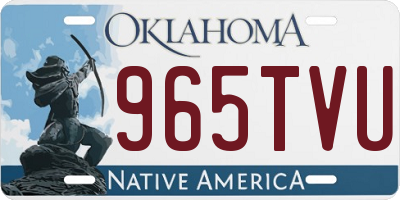 OK license plate 965TVU