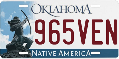 OK license plate 965VEN