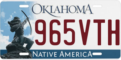 OK license plate 965VTH