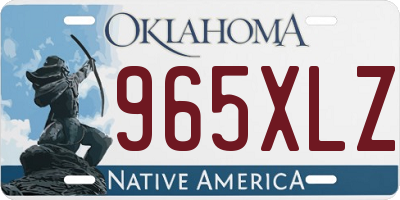 OK license plate 965XLZ