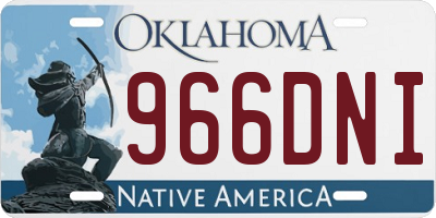 OK license plate 966DNI