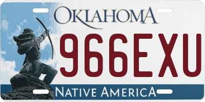 OK license plate 966EXU