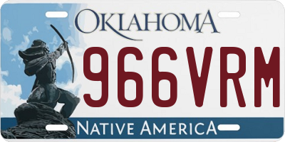 OK license plate 966VRM