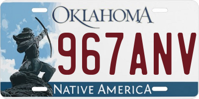 OK license plate 967ANV