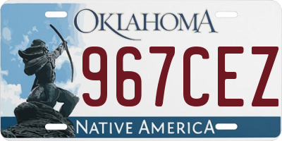 OK license plate 967CEZ