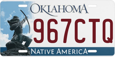 OK license plate 967CTQ