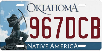 OK license plate 967DCB