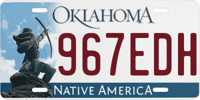 OK license plate 967EDH