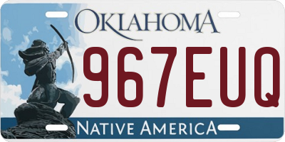 OK license plate 967EUQ
