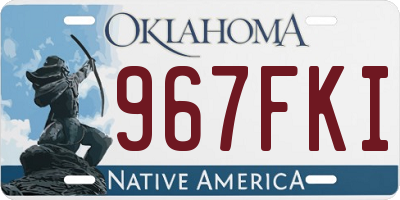 OK license plate 967FKI