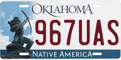 OK license plate 967UAS