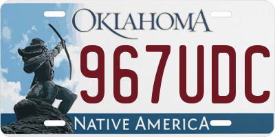 OK license plate 967UDC