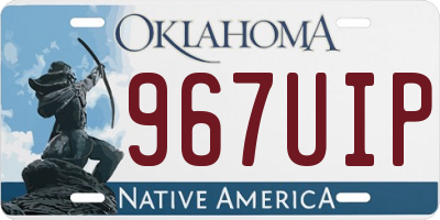 OK license plate 967UIP