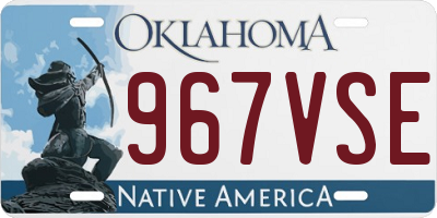 OK license plate 967VSE