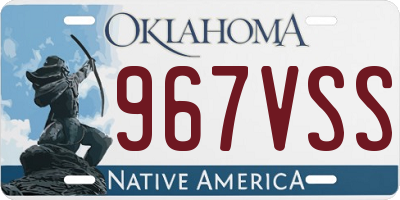 OK license plate 967VSS