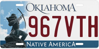 OK license plate 967VTH