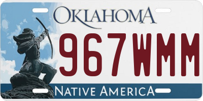 OK license plate 967WMM