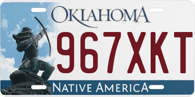 OK license plate 967XKT