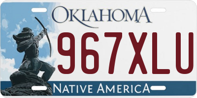 OK license plate 967XLU