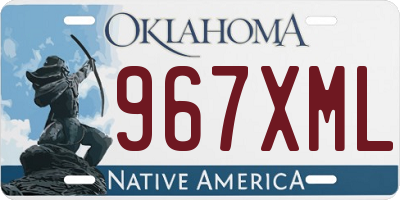 OK license plate 967XML