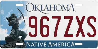 OK license plate 967ZXS