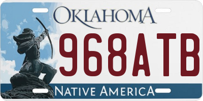 OK license plate 968ATB