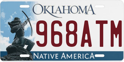 OK license plate 968ATM