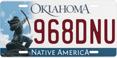 OK license plate 968DNU