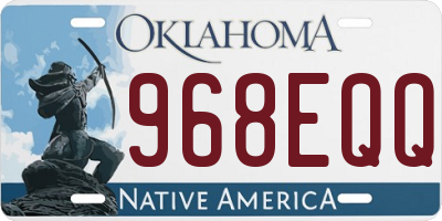 OK license plate 968EQQ
