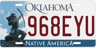OK license plate 968EYU