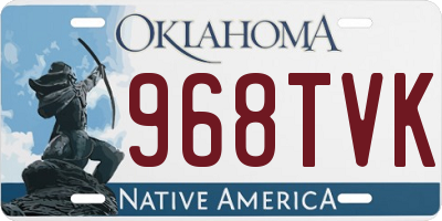 OK license plate 968TVK