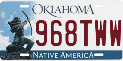OK license plate 968TWW