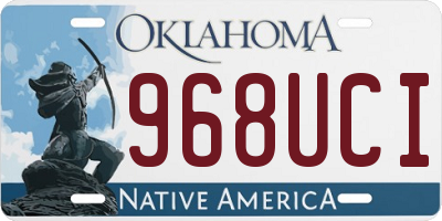 OK license plate 968UCI