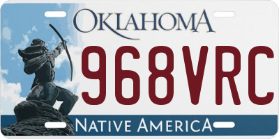 OK license plate 968VRC