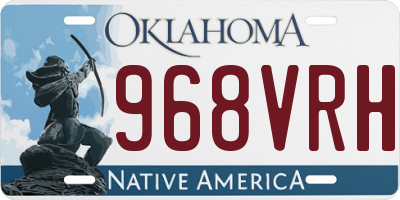 OK license plate 968VRH