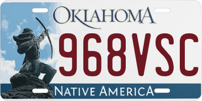 OK license plate 968VSC