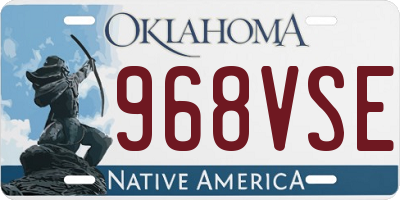 OK license plate 968VSE